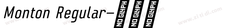 Monton Regular字体转换